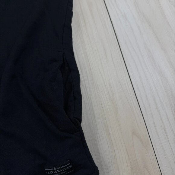 Travis Mathew Mens Black Knit Soft Touch BridgeBank 1/4 Zip Sweater Size Small - Picture 5 of 9